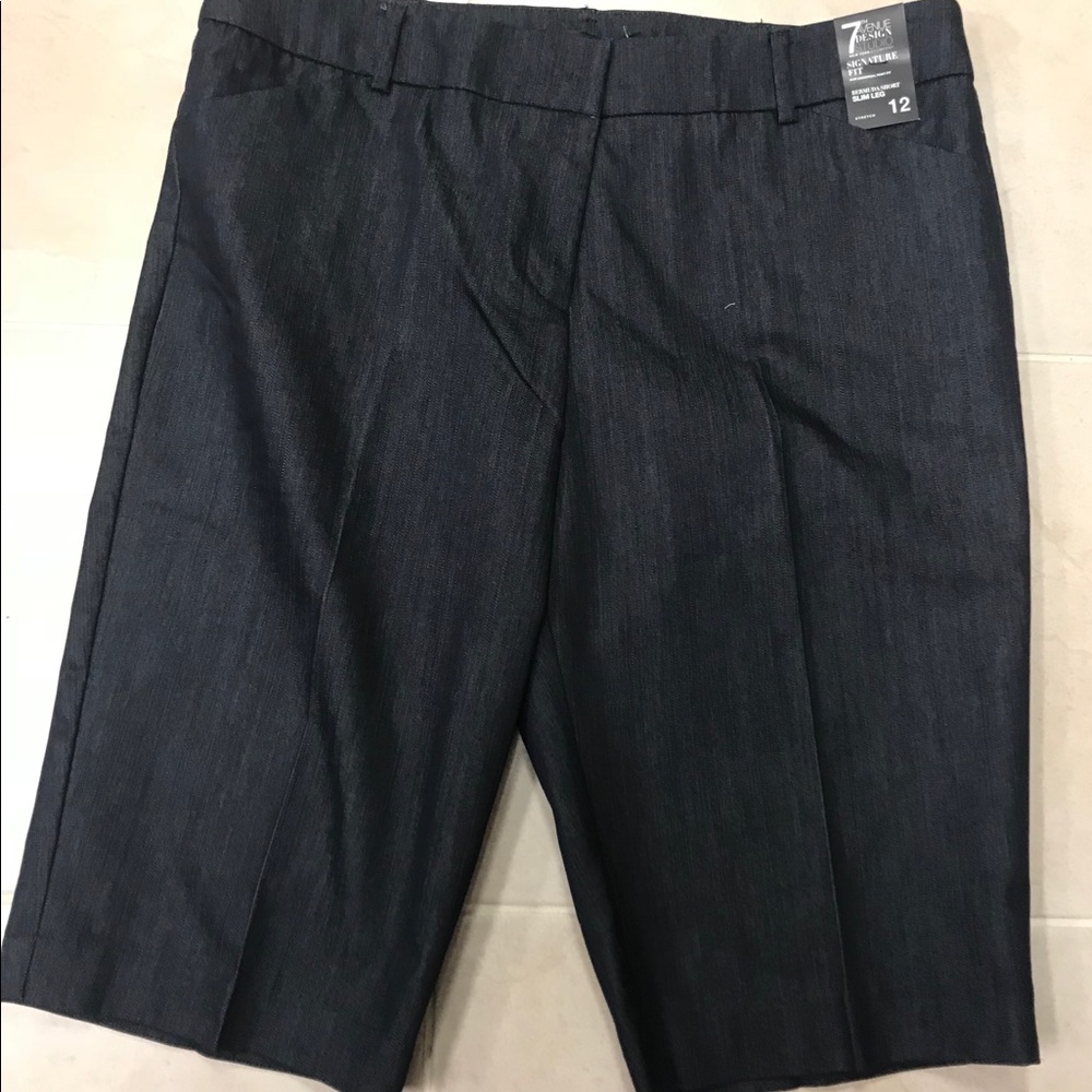 NY&C Dressy Denim Bermuda Shorts